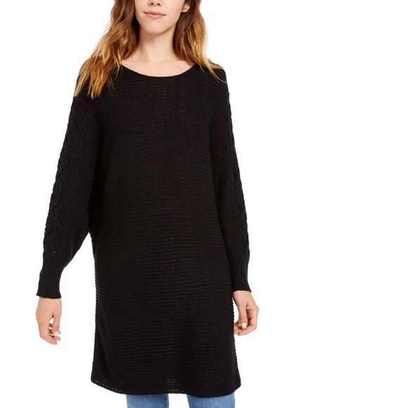 American Rag Juniors Lace Up Tunic Sweater - Picture 2 of 6